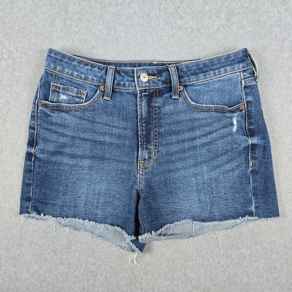 Old Navy 10 High Waisted Denim Shorts Frayed Hem Cutoffs